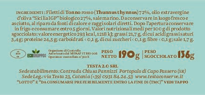 Filetti di Tonno Rosso in olio evo – Testa Conserve