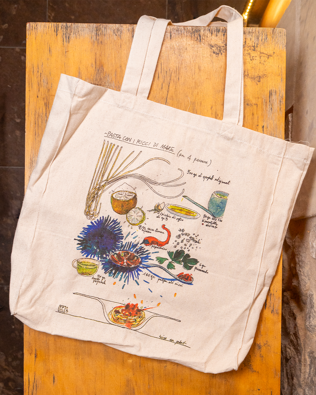 Borsa in tela Pasta con i Ricci - Ciccio Sultano