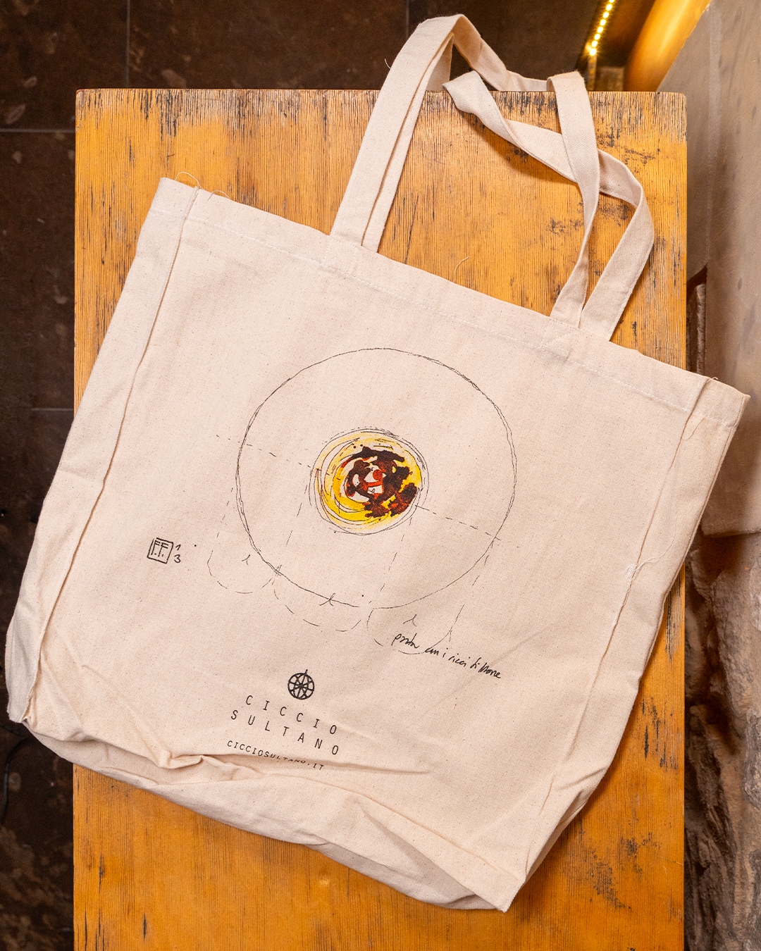 Borsa in tela Pasta con i Ricci - Ciccio Sultano