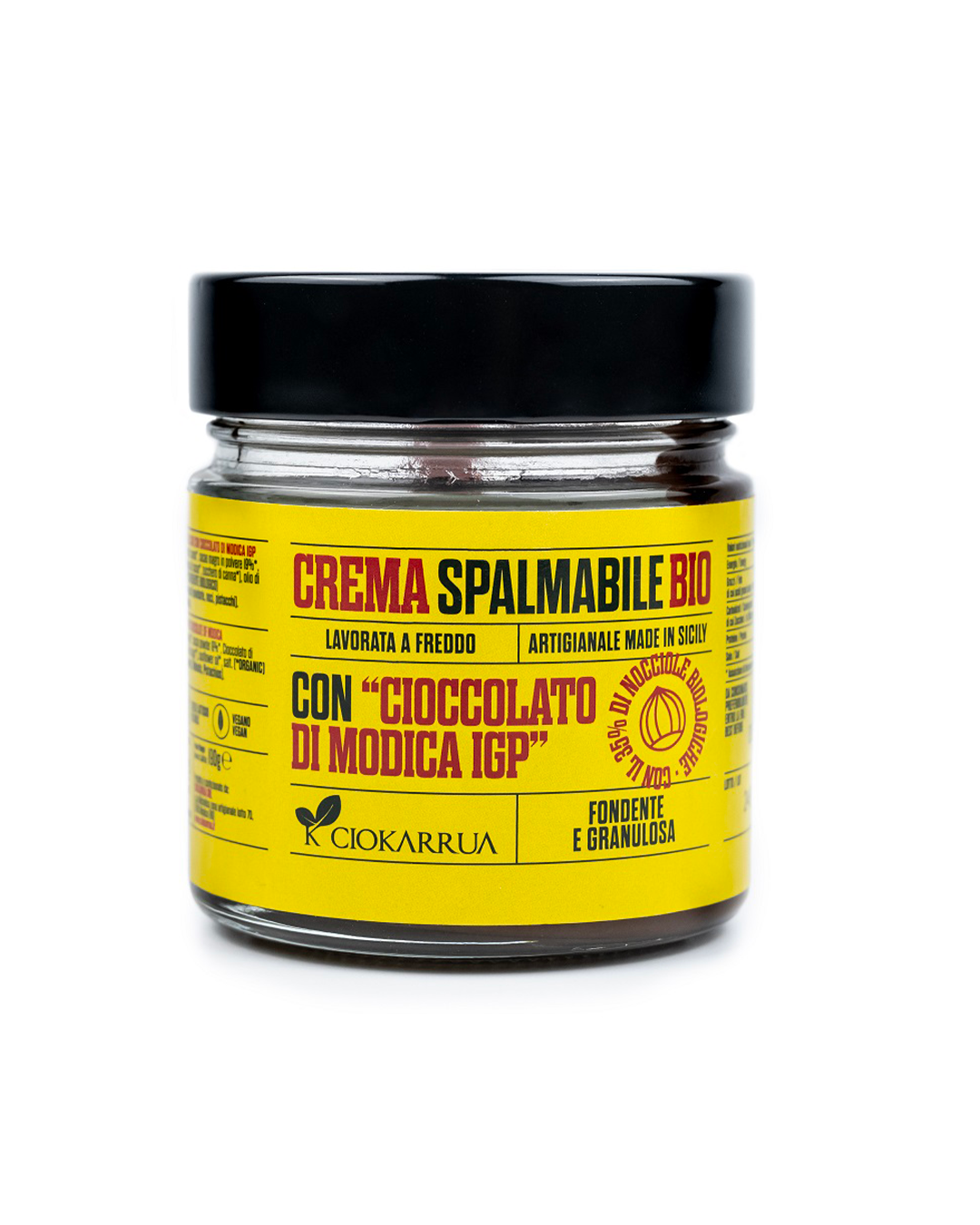 Crema Spalmabile al Cioccolato di Modica IGP – Ciokarrua