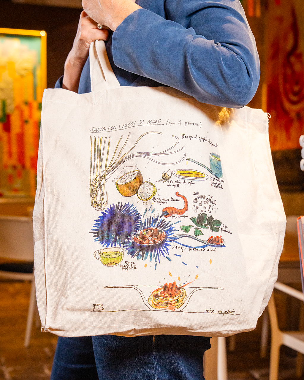 Borsa in tela Pasta con i Ricci - Ciccio Sultano