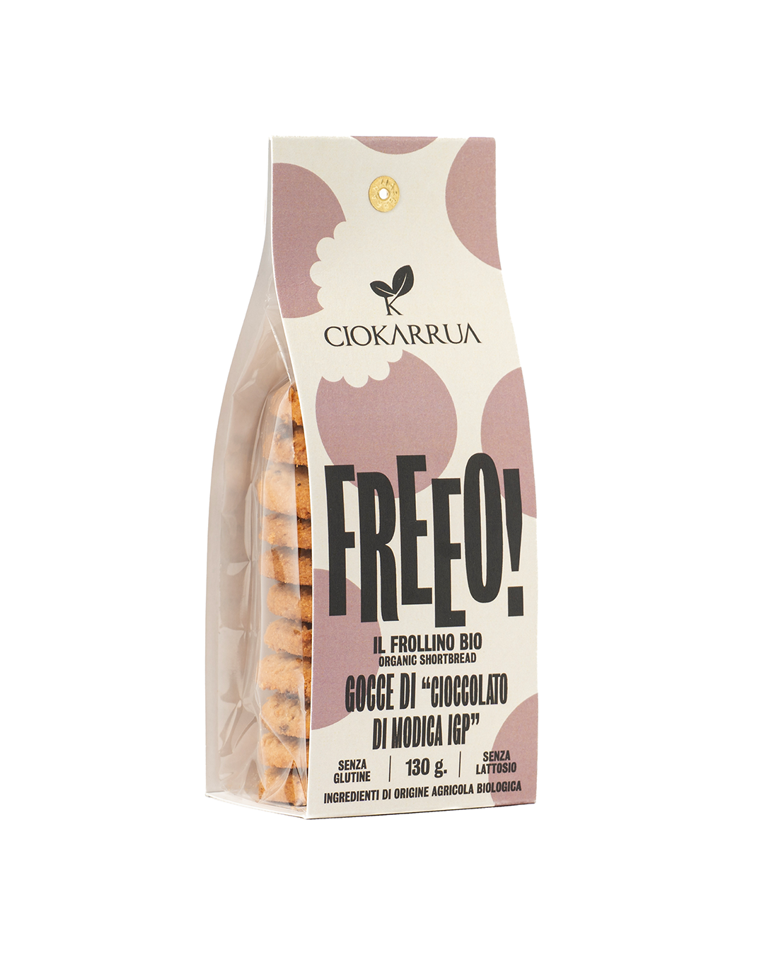 Frollino con Cioccolato di Modica IGP Free0 – Ciokarrua