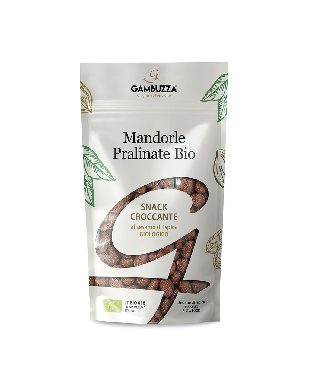 Mandorle Pralinate al Sesamo di Ispica Bio - Gambuzza Presidio Slow Food