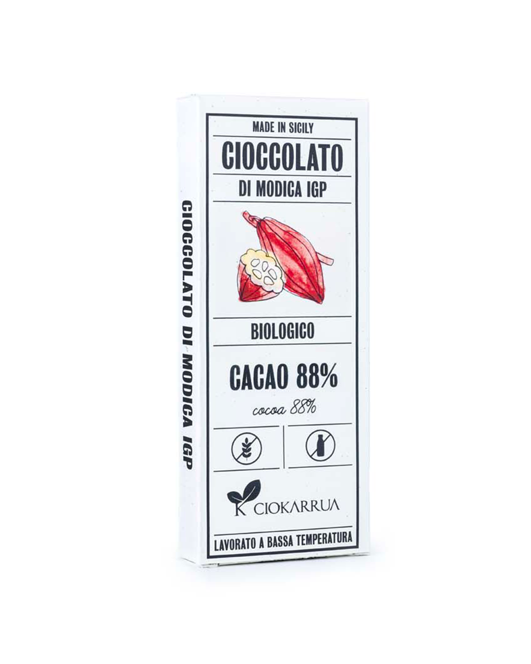 Cioccolato di Modica IGP Bio 88% – Ciokarrua