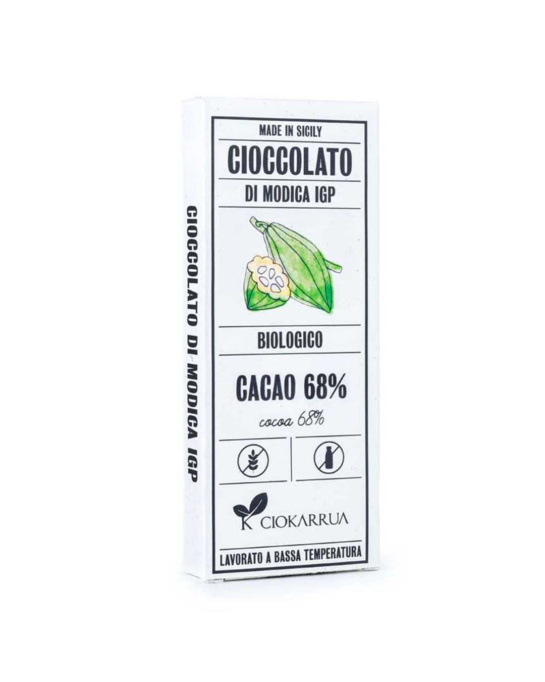 Cioccolato di Modica IGP Bio 68% – Ciokarrua
