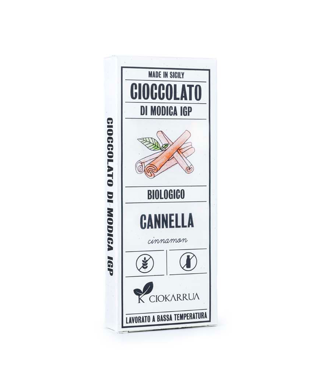Cioccolato di Modica IGP Bio Cannella – Ciokarrua