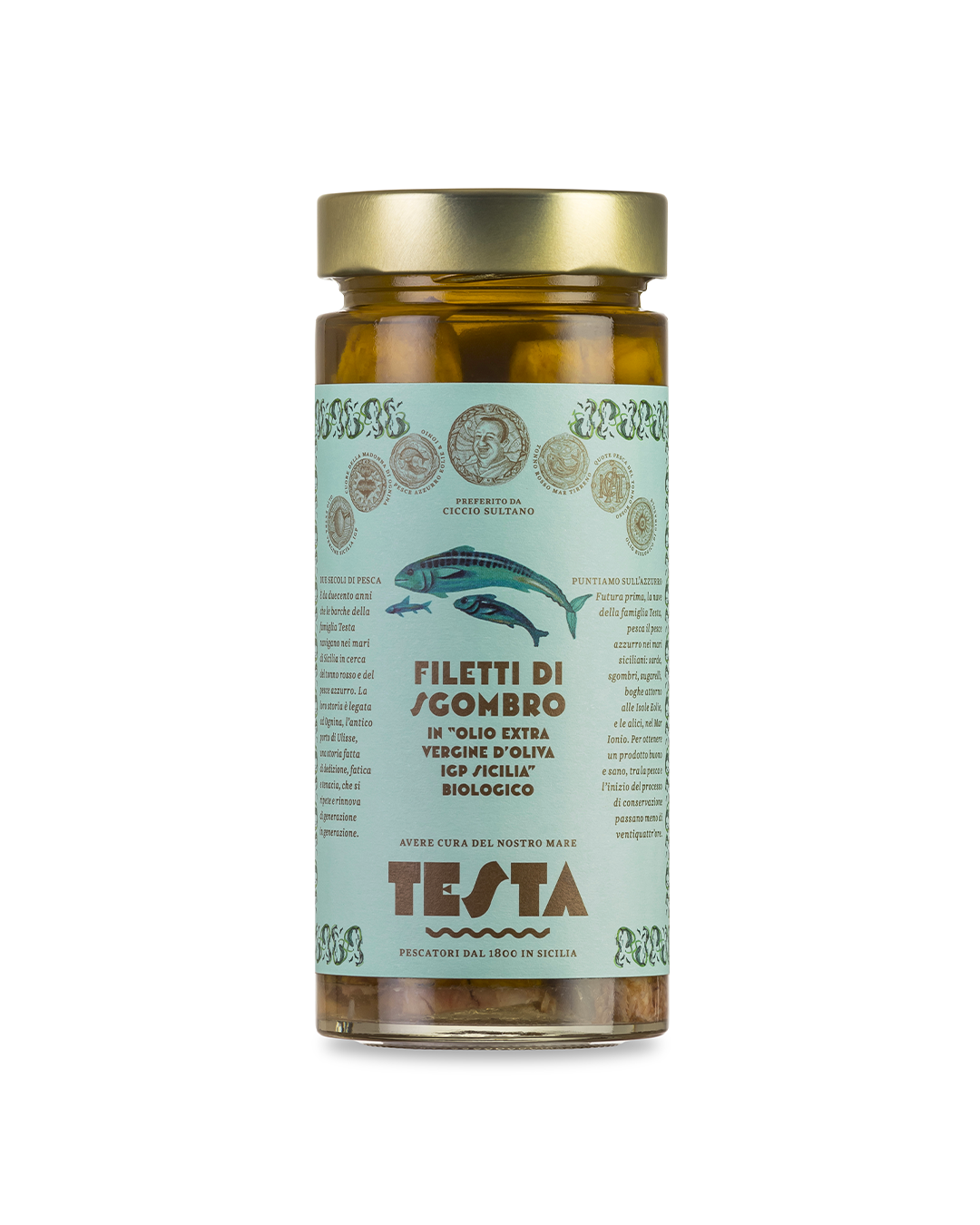 Filetti di Sgombro in olio evo – Testa Conserve