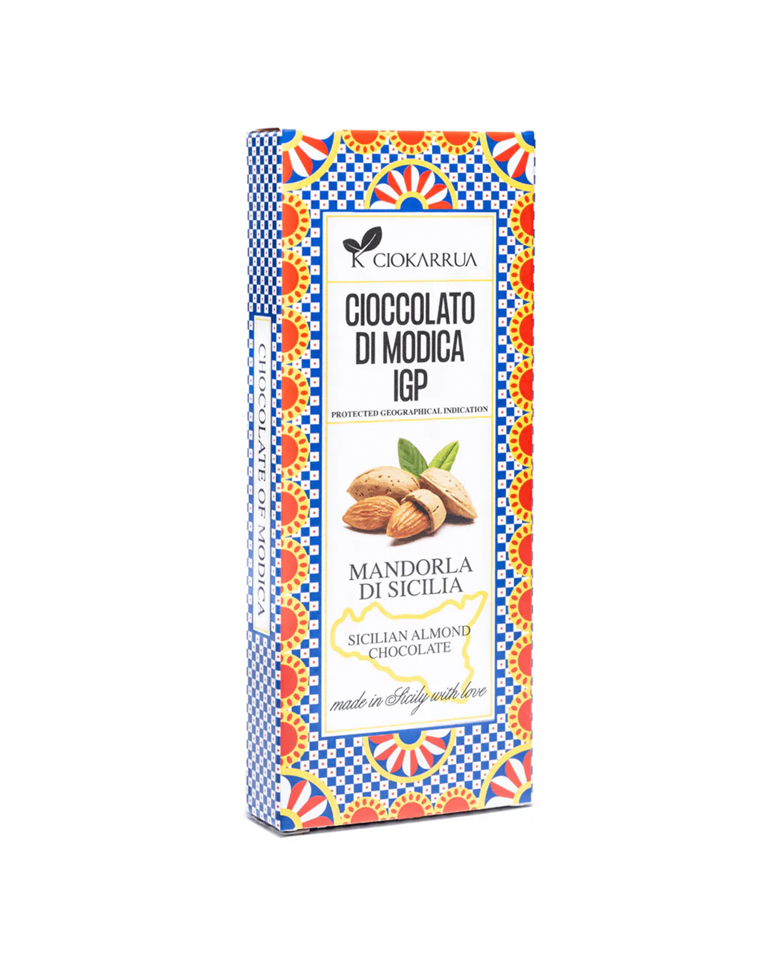 Cioccolato di Modica IGP alla Mandorla di Sicilia - Ciokarrua
