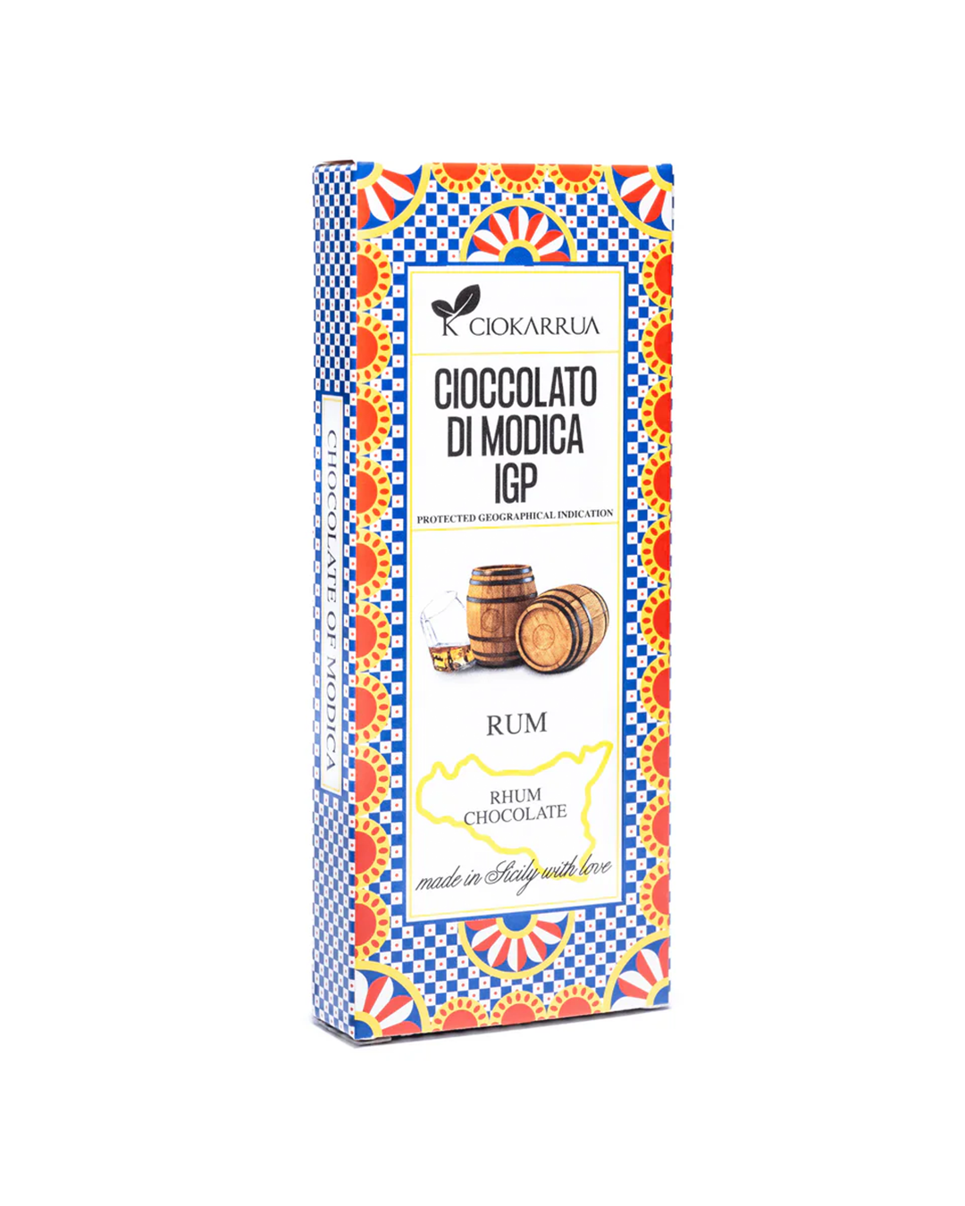 Cioccolato di Modica IGP al Rum - Ciokarrua
