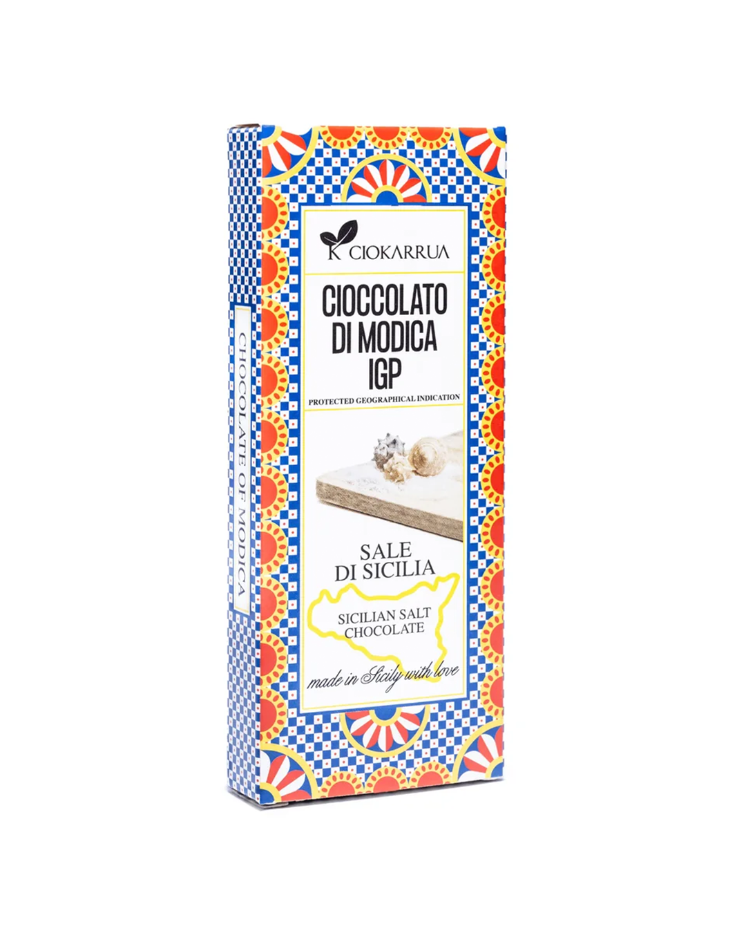 Cioccolato di Modica IGP al Sale di Sicilia - Ciokarrua